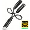 AXAGON ADA-HCPD, USB-C na 3.5mm jack - Hi-Res DAC audio adaptér, 384kHz/32bit, stereo, PD 60W 3A ADA-HCPD