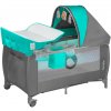 LIONELO Cestovná postieľka sven plus turquoise / grey