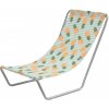 Textilomanie Skladacie plážové ležadlo SAND PINEAPPLE, farebné