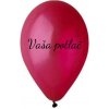 Svet balonku Balónik s textom - Burgundy 26 cm