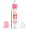 Dr Brown's fľaša antikolik Options+ úzka 2v1 s náustkom ružová 250 ml