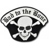 Moto nášivka Bad to the Bone - XXL na chrbát 35 cm x 25 cm