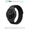 FixPremium - Nylonový Remienok pre Garmin (QuickFit 22mm), čierny