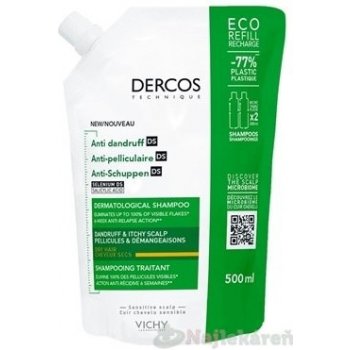 Vichy Dercos Anti Dandruff Dry šampón náplň 500 ml