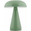 Zelená LED stmievateľná stolová lampa s kovovým tienidlom (výška 20,5 cm) Rachel – Leitmotiv