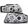 Tuning Tec Přední světla VW PASSAT B5 3B 11.96-08.00 ANGEL EYES CHROMOVÉ