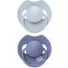 LOVI Cumlík silikónový dynamický PRIME 6-18m (2ks) - Baby Blue/Blue