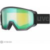 uvex Athletic fm lyžiarske okuliare, black mat/mirror green s3