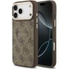 Guess puzdro plastové Apple iPhone 17 Pro Max GUHMP17XP4MSEGCW hnedé