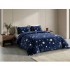 Textilomanie Obliečky mikroplyš NIGHT STARS tmavomodré Rozmer obliečky: 70 x 90 cm | 140 x 200 cm