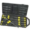 Stanley 2-65-014 - Sada plochých šroubováků s bimateriálovou rukojetí a magnetickým hrotem