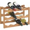 WENKO DREVENÝ REGÁL NA VÍNO 3-POSCHODOVÝ NA 12 FLAŠIEK
