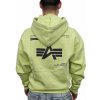 Alpha Industries LOGO BP Hoody pánska mikina arctic lime Farba: žltá, Veľkosť: M