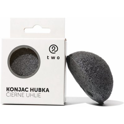 Two Cosmetics hĺbkovo čistiaca hubka konjac čierne uhlie