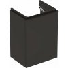 Geberit Skrinka pod malé umývadlo Geberit Smyle Square, s jednými dvierkami: 44.2x61.7x35.6cm, Láva, Šírka umývadla=45cm, Dvierka=Závesy vľavo 500.351.JK.1