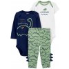 Carter’s Set 3dielny body dl. rukáv, body kr. rukáv tepláky Navy Dino chlapec LBB