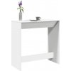 vidaXL Barový stôl biely 102x50x103,5 cm kompozitné drevo