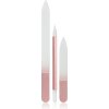 Crystal Bohemia Pink sklený pilník na nechty 3 ks