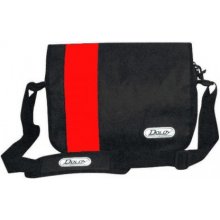 Doldy messenger bag Cordura městská taška přes rameno Černá/červená
