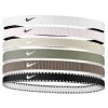 Čelenka NIKE-FLEX CLASSIC HEADBANDS 6PK WHITE/LIGHT ARMY/BLACK Mix UNI 26/27