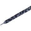 TOBBY PANTHER / Detské elastické šnúrky ploché - čierna/sivá 95 cm
