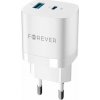 Rychlonabíječka do sítě Forever TC-05 PD+USB GaN 33W bílá (GSM115405)