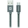 Swissten 71522202 USB - microUSB, 1,2m, šedý