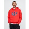 GAP Oversize mikina s logom Červená M Červená Červená