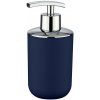 Wenko | WENKO 22519100 - Dávkovač mydla BRASIL 320 ml, modrý / lesklý chróm | WE0003