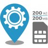 Konfigurácia GPS lokátora + česká SIM karta 200,- Kč kreditom a internetom na 1 mesiac
