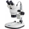 Kern Zoom-stereomikroskop OZL 465, binokulárny, prstencové svetlo, Greenough, 0,7–4,5×, HWF10×20, 3W LED
