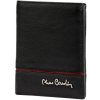 Pierre Cardin SAHARA TILAK15 1810 čierna pánska červená kožená peňaženka 8 x 10,5 x 2 cm