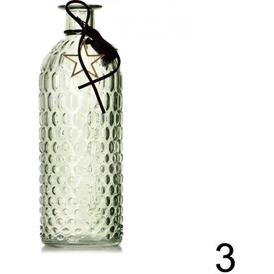 Fľaša sklo 7x20cm sv.zelená 227796 - Váza