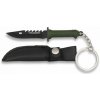 Prívesok na kľúče K25 MA 32368 nôž Thunder 5cm - olivový