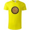 Terč na šípky - Tričko z organickej bavlny - S ( Citrónová )