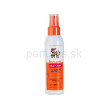 Klorane Petit Junior sprej pre jednoduché rozčesávanie vlasov broskyňa (Hair Spray) 150 ml