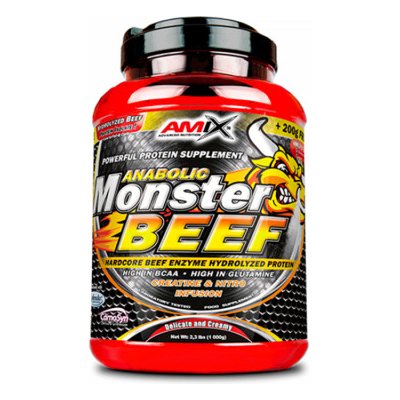 Amix Anabolic Monster Beef 90 1000 g strawberry banana