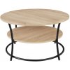 Tectake 404448 konferenčný stolík Cromford 80 x 46 cm dub sonoma