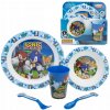STOR Jídelní sada pro děti ježek Sonic 5 ks