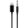 PremiumCord Apple Lightning audio redukční kabel na 3.5 mm stereo jack, 1 m, černý