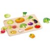 Teddies Puzzle/Vkladačka doskové zelenina drevo 18m+