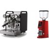 Rocket Espresso Mozzafiato FAST V, black + Eureka Atom W 75, ferrari red