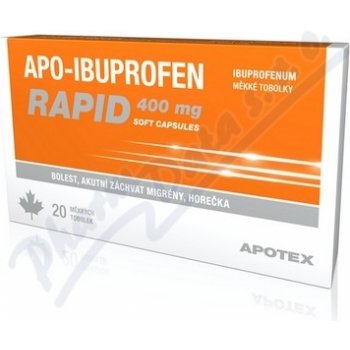 Ibuprofen Rapid Apotex 400 mg cps.mol.20 x 400 mg od 4,31 € - Heureka.sk
