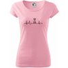 EKG Šachové figúrky - Veža - Pure dámske tričko - XL ( Ružová )