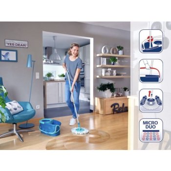 Leifheit 52101 Set Clean Twist Disc Mop Mobile Evo