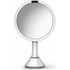 Kozmetické zrkadlo Simplehuman Sensor Touch, DUAL LED osvetlenie, 5x, dobíjacia, biela oceľ
