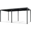 LUXE pergola 5,8x3m antracitová s LED osvetlením