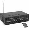 Omnitronic CPZ-120P PA, 100V 4-zónový mixážny zosilňovač, 120W, BT/MP3/FM
