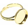 Crystal-ZONE Prsteňový chlieb 12 mm gold plating 24kt