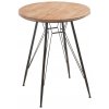 J-Line by Jolipa Drevený kovový stolík Bistro - Ø 64,5 * 75,5cm - J-Line by Jolipa